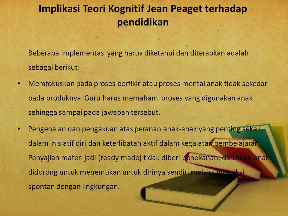 Teori Kognitif Jean Peaget dan Z ppt download